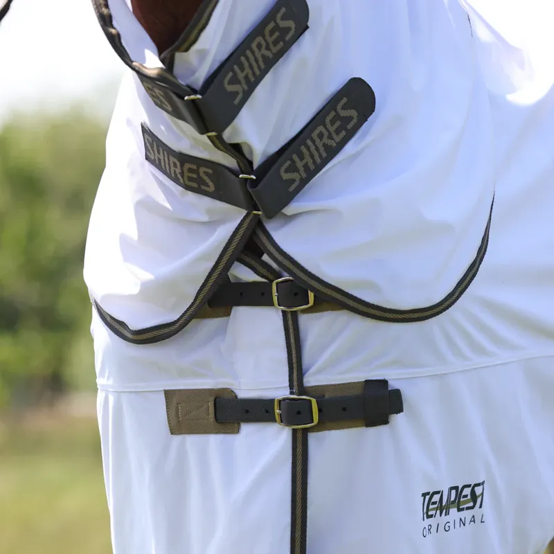 Tempest Original Fly Rug and Neck Set White/Grey-2