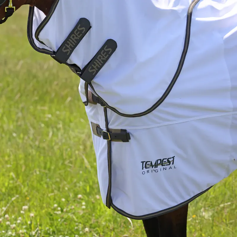Tempest Original Fly Rug and Neck Set White/Grey-5