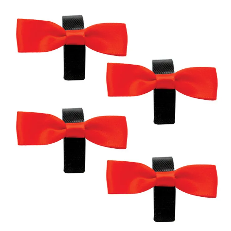 Horse Bridle Warning Ribbons - Red/May kick x4-1