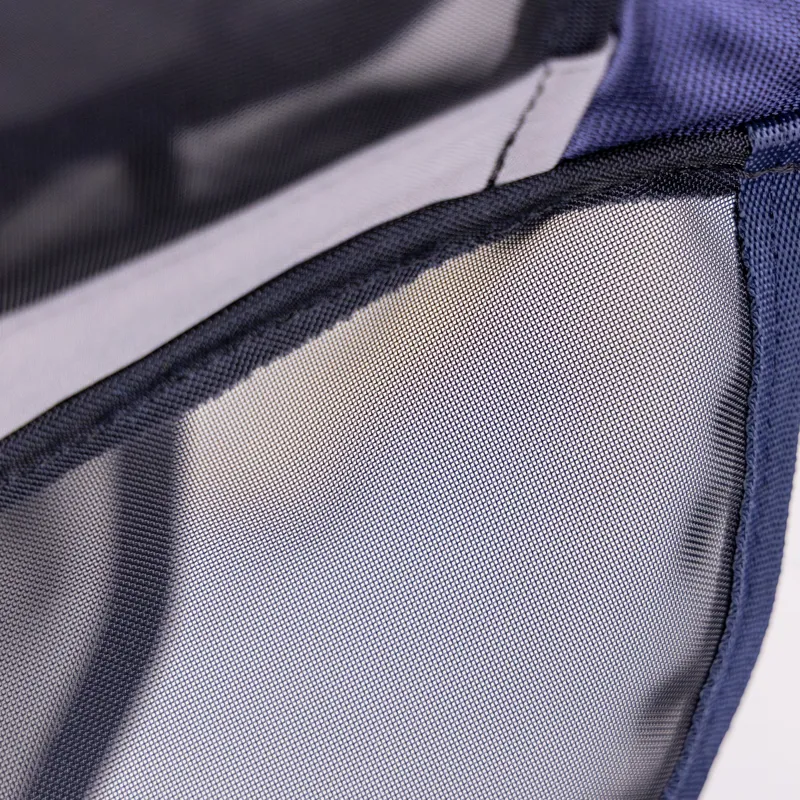 FlyGuard Pro Fine Mesh Fly Mask With Ears and Square Nose Navy-3