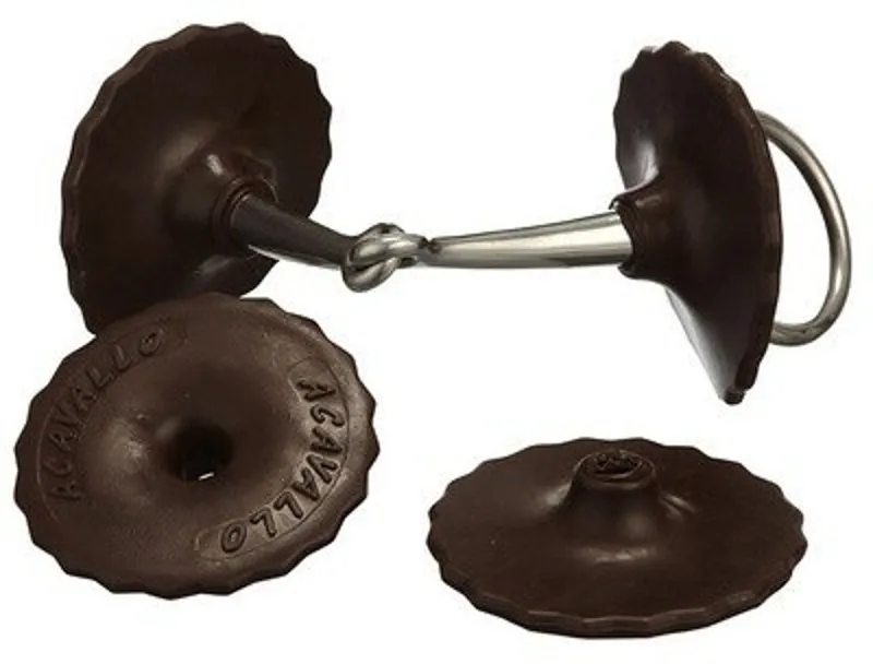 Acavallo Gel Bit Guards Brown
