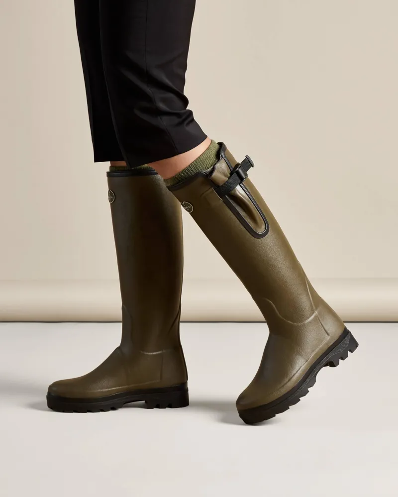 Le Chameau Women's Vierzonord Neoprene Lined Wellingtons Vert Chameau-2