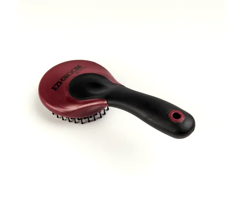 EZI-GROOM Grip Mane and Tail Brush Burgundy one size