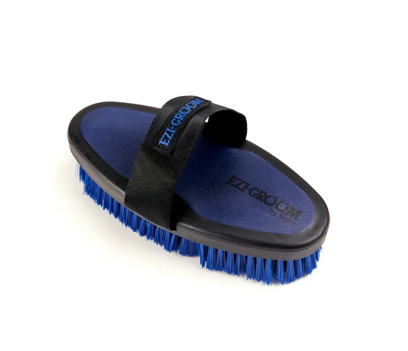 EZI-GROOM Grip Body Wash Brush Navy Large