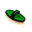 EZI-GROOM Grip Body Brush With Goat Hair Lime Green Large
