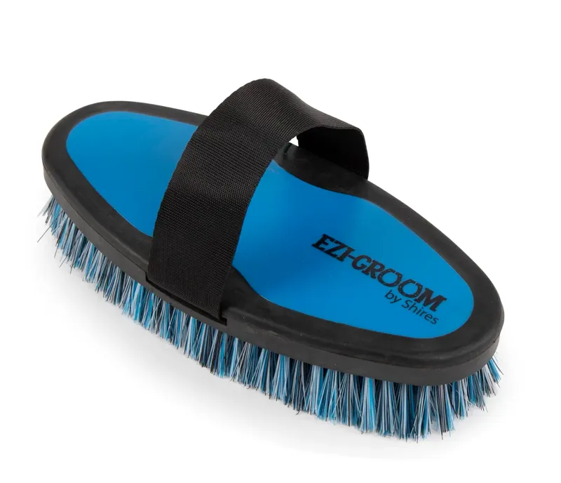 EZI-GROOM Small Grip Body Brush in Bright Blue 