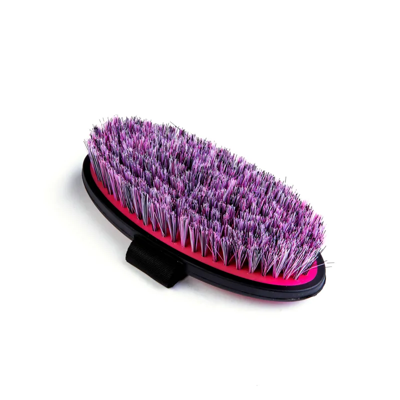 EZI-GROOM Small Grip Body Brush in Bright Pink-1