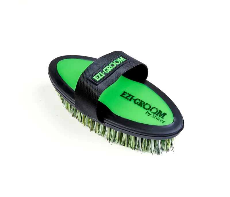 EZI-GROOM Small Grip Body Brush in Lime Green 