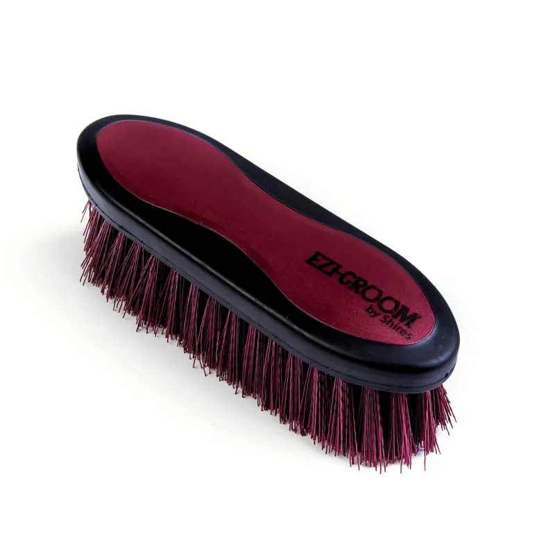 EZI-GROOM Grip Dandy Brush Large in Burgundy -1