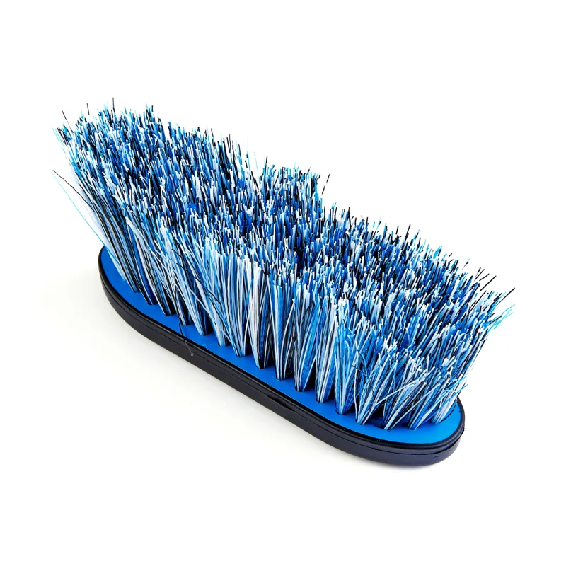 EZI-GROOM Grip Long Bristle Dandy Brush Large in Bright Blue -1