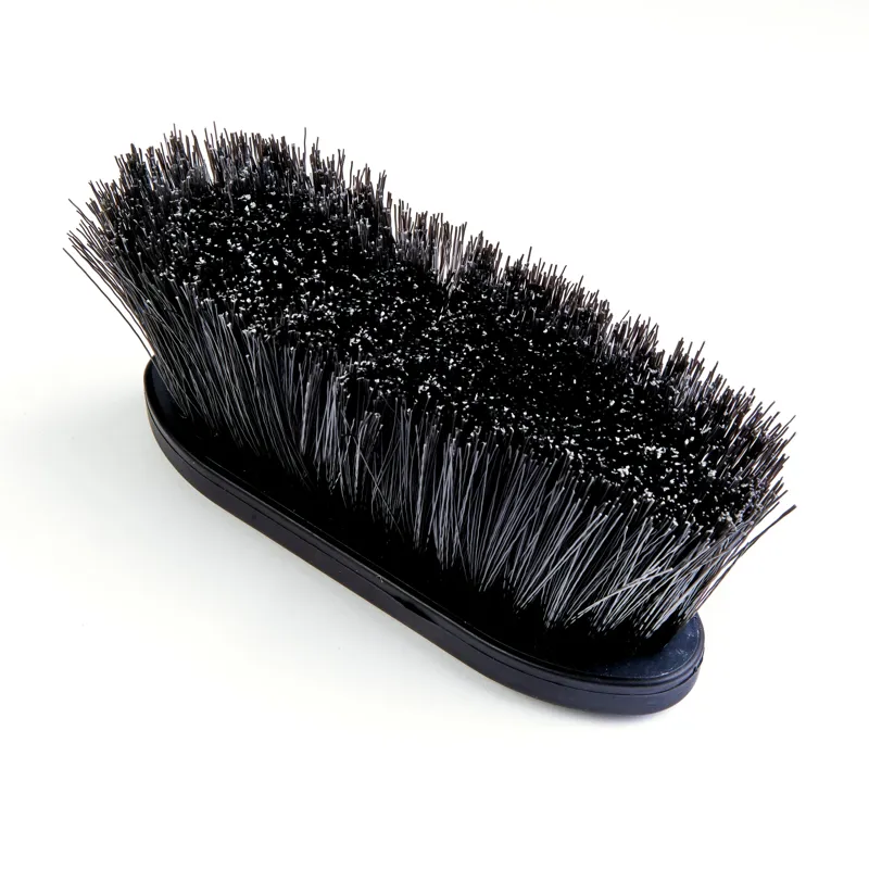 EZI-GROOM Grip Long Bristle Dandy Brush Large in Black -1