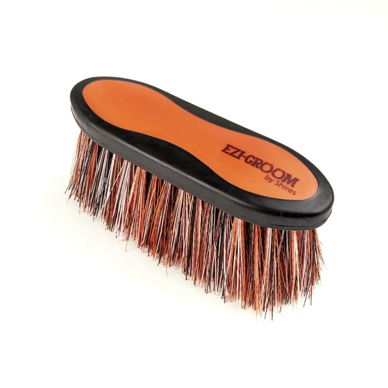 EZI-GROOM Grip Long Bristle Dandy Brush Large in Orange-1