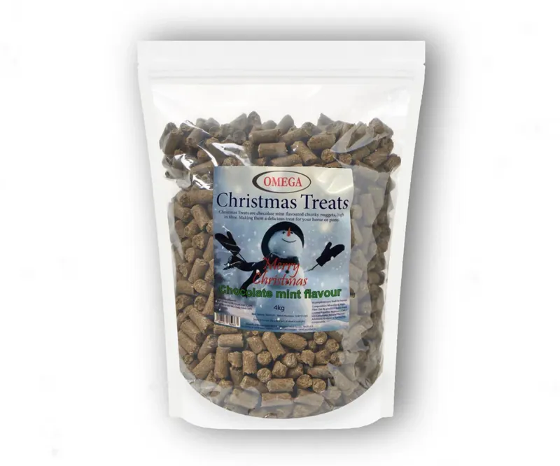 Omega Equine Flavoured Treats 4KG Christmas Chocolate and Mint