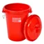 Gorilla Bin With Clip Lid - Red