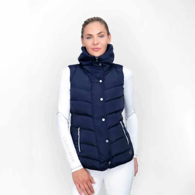 Coldstream Kimmerston Quilted Gilet in Navy-2