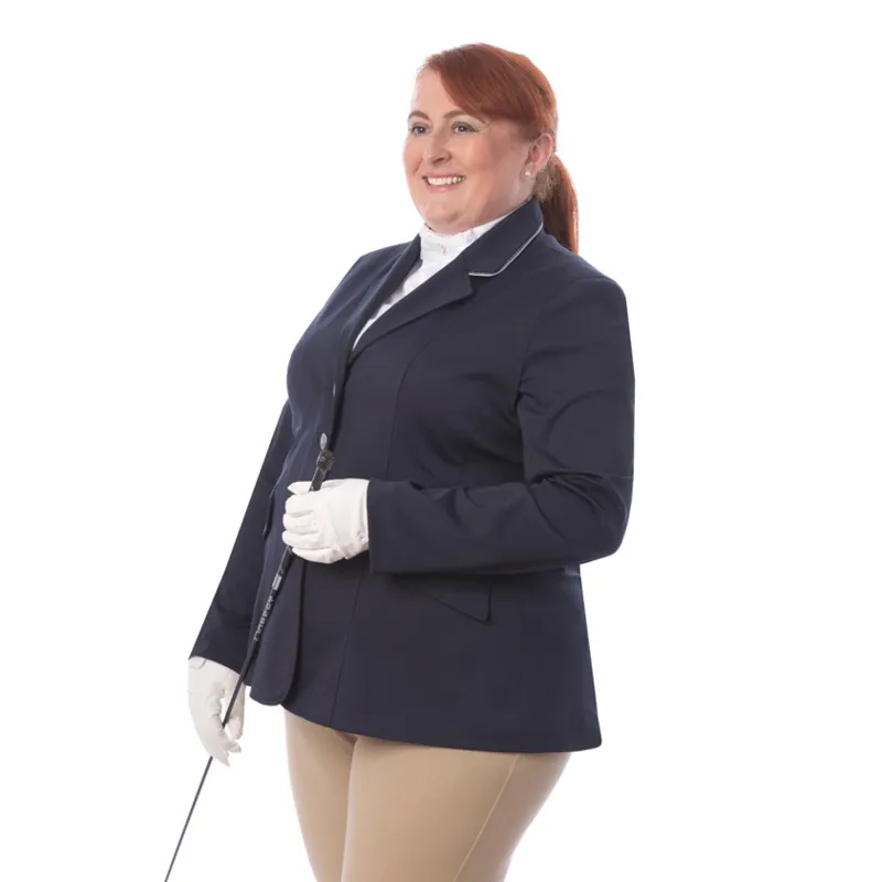 Equetech Jersey Deluxe Competition Jacket - Navy/Silver-3