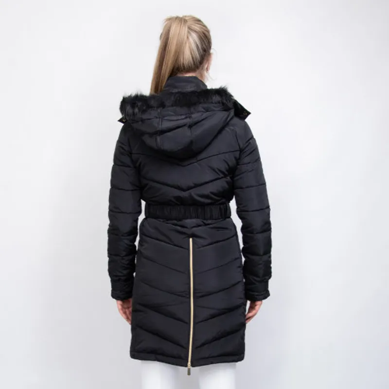 Coldstream Branxton Long Quilted Coat Black-2