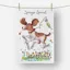 Draw Tea Towel Springer Spaniel