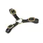 Velociti GARA Three Way Leather Couplings Black