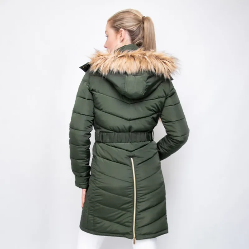 Coldstream Branxton Long Quilted Coat - Fern Green-2