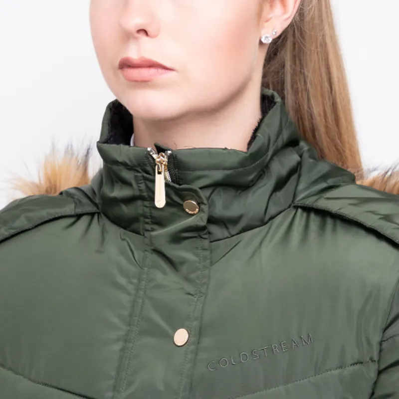 Coldstream Branxton Long Quilted Coat - Fern Green-3