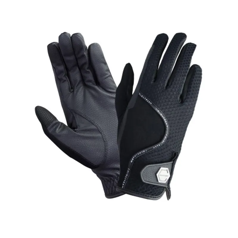 Coldstream Next Generation Swinton Combi Mesh Summer Riding Gloves - Black -1