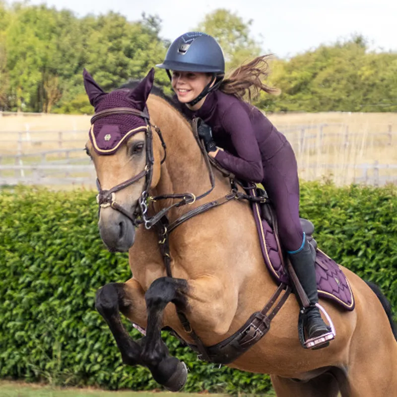 Coldstream Next Generation Ednam Riding Tights in Mulberry Purple-1