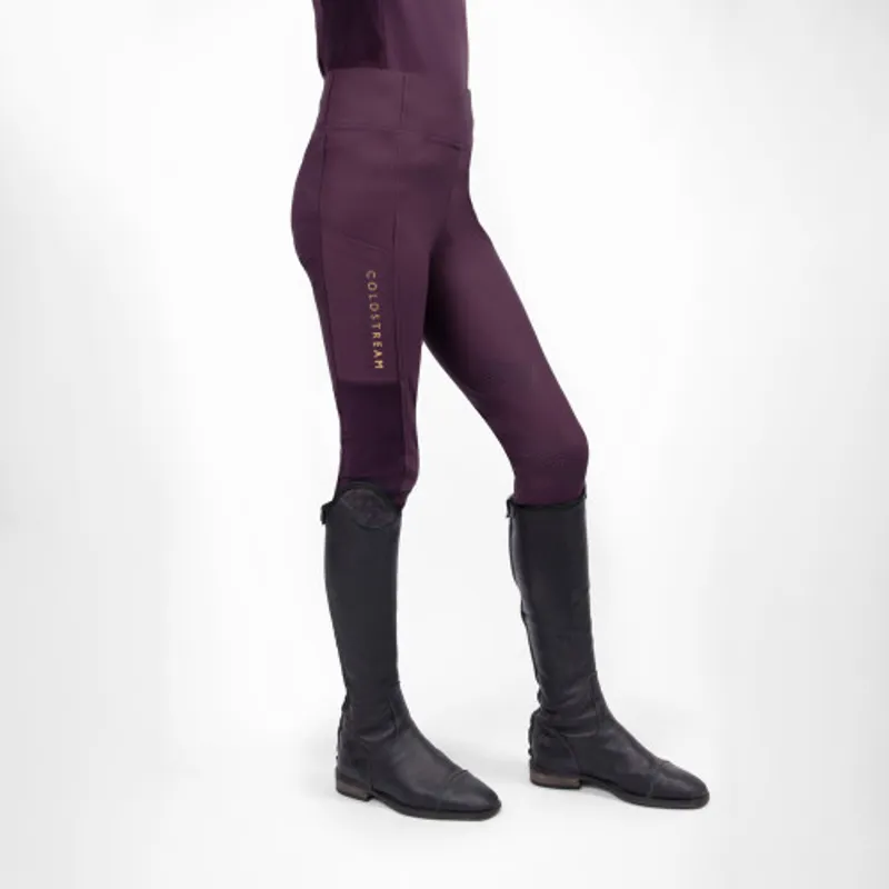 Coldstream Next Generation Ednam Riding Tights in Mulberry Purple-2