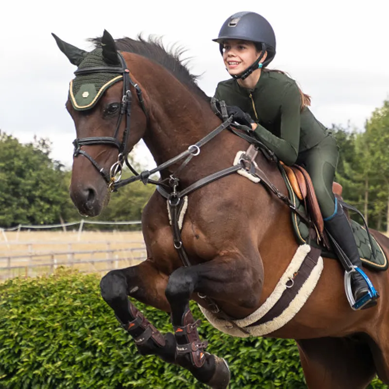 Coldstream Next Generation Ednam Riding Tights in Fern Green-1