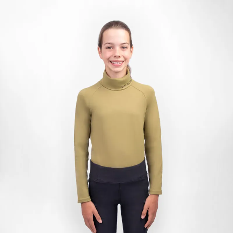 Coldstream Next Generation Legars Roll Neck Top in Olive Green-2