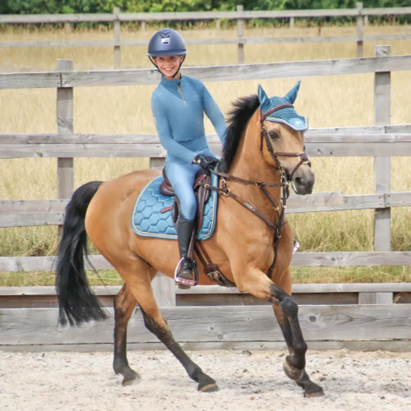 Coldstream Next Generation Ednam Riding Tights in Slate Blue-1