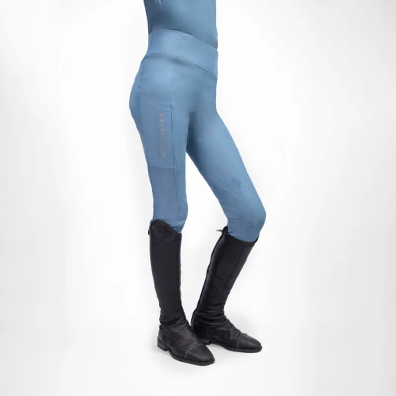 Coldstream Next Generation Ednam Riding Tights in Slate Blue-4
