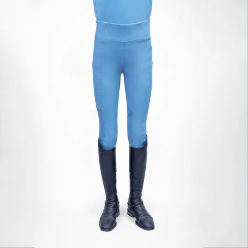 Coldstream Next Generation Ednam Riding Tights in Slate Blue-3