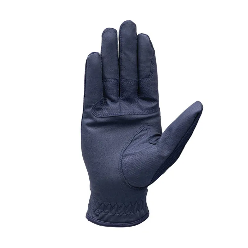 Coldstream Blakelaw Diamante Riding Gloves - Navy/Silver-2