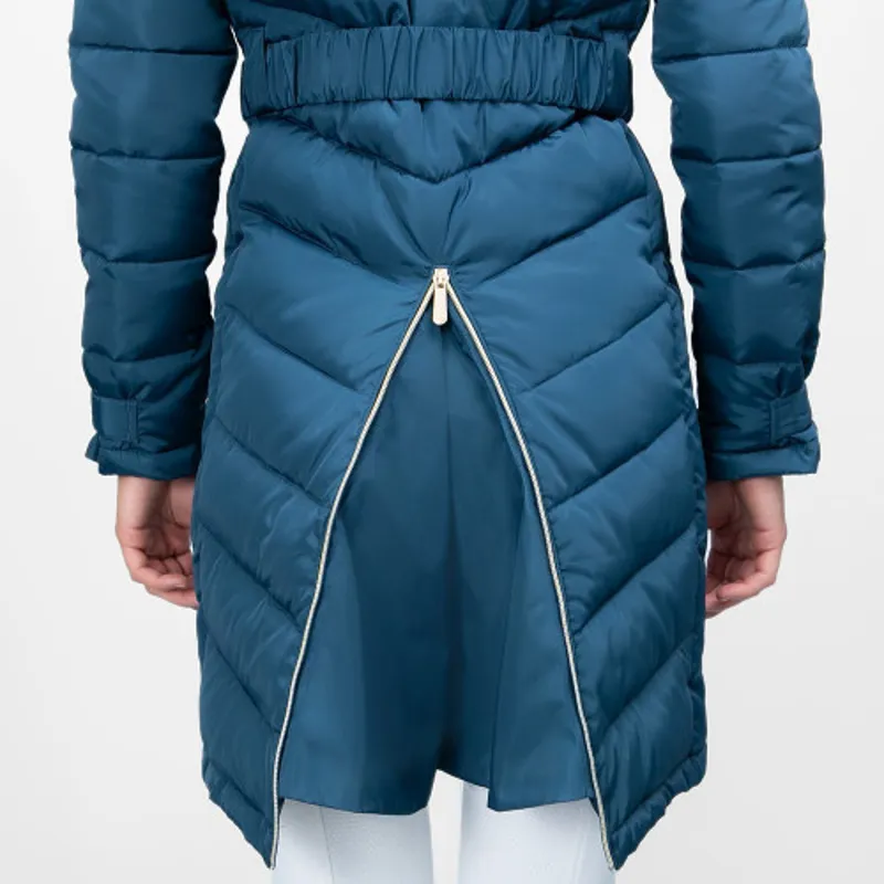 Coldstream Branxton Long Quilted Coat - Cool Slate Blue-5