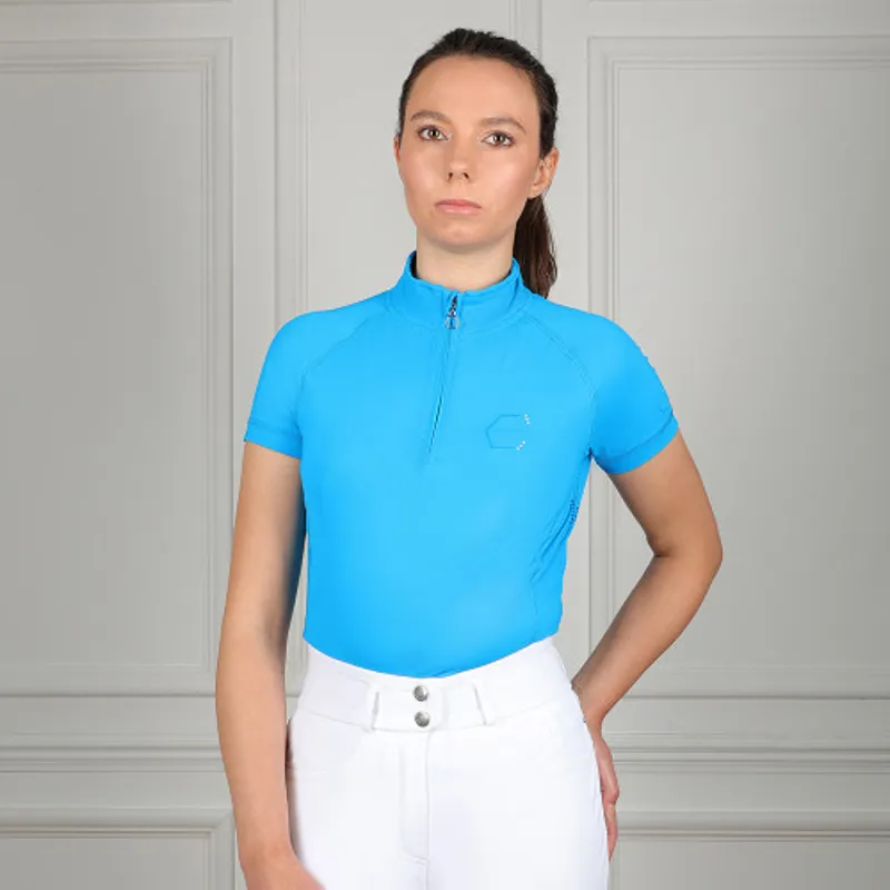 Coldstream Midlem Short Sleeve Base Layer in Blue-1