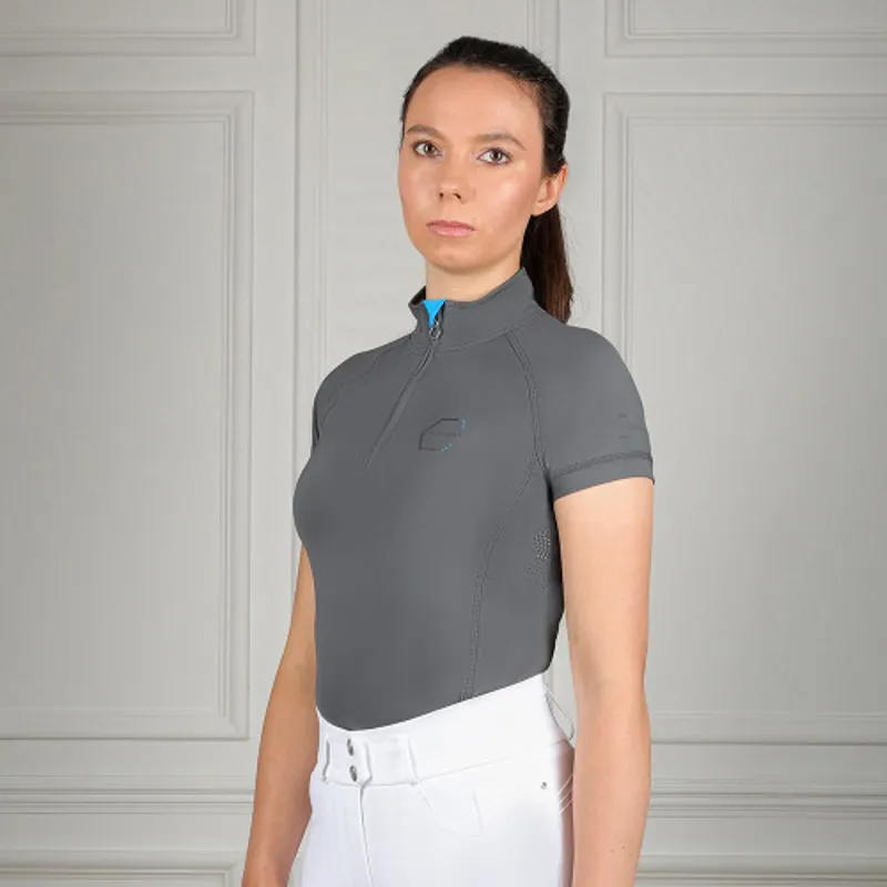 Coldstream Midlem Short Sleeve Base Layer in Grey-1