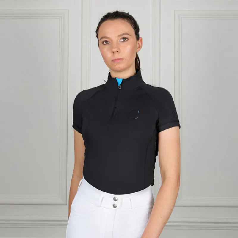 Coldstream Midlem Short Sleeve Base Layer in Black-2