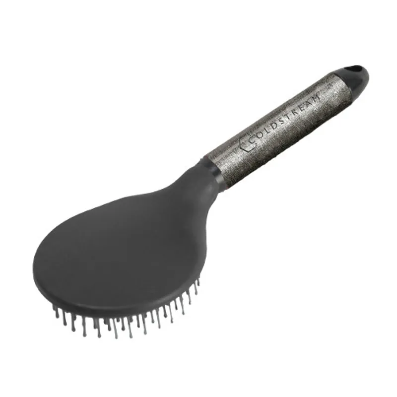 Coldstream Shine Mane and Tail Brush in Black/Silver 