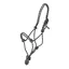 Shires Rope Control Headcollar Black/White 