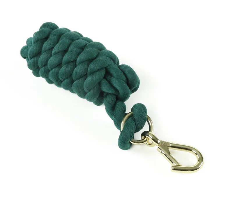 Shires Plain Headcollar Lead Rope 1.8m Green