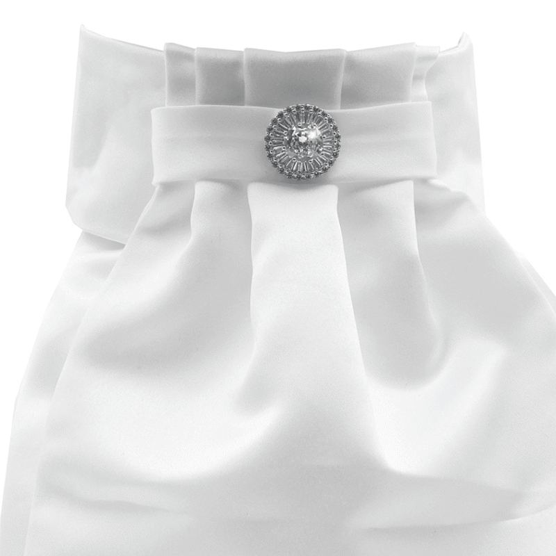 Equetech Liberty Deluxe Ready-Tied Stocks in White 