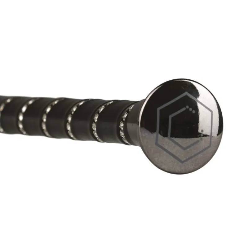 Coldstream Reston Crystal Dressage Whip in Silver -2