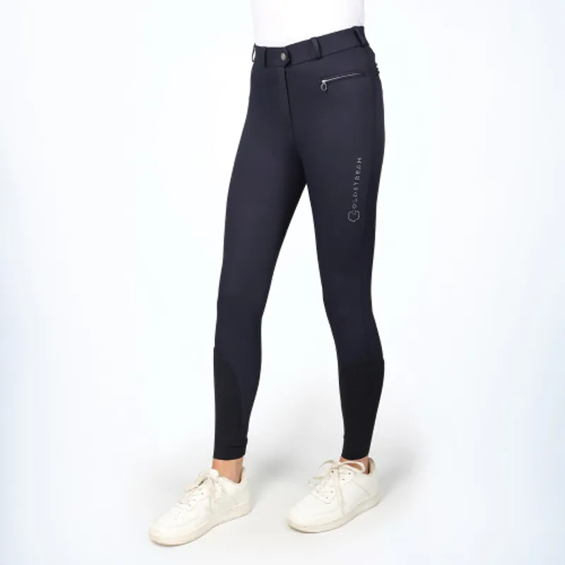 Coldstream Eckford Crystal Breeches in Navy-3