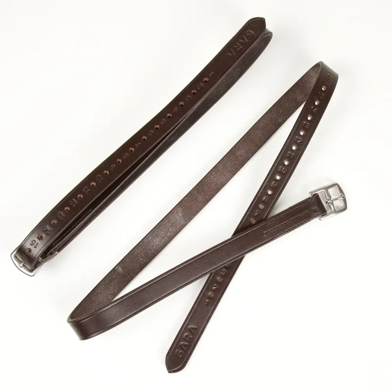 Velociti GARA Stirrup Leathers Havana-1