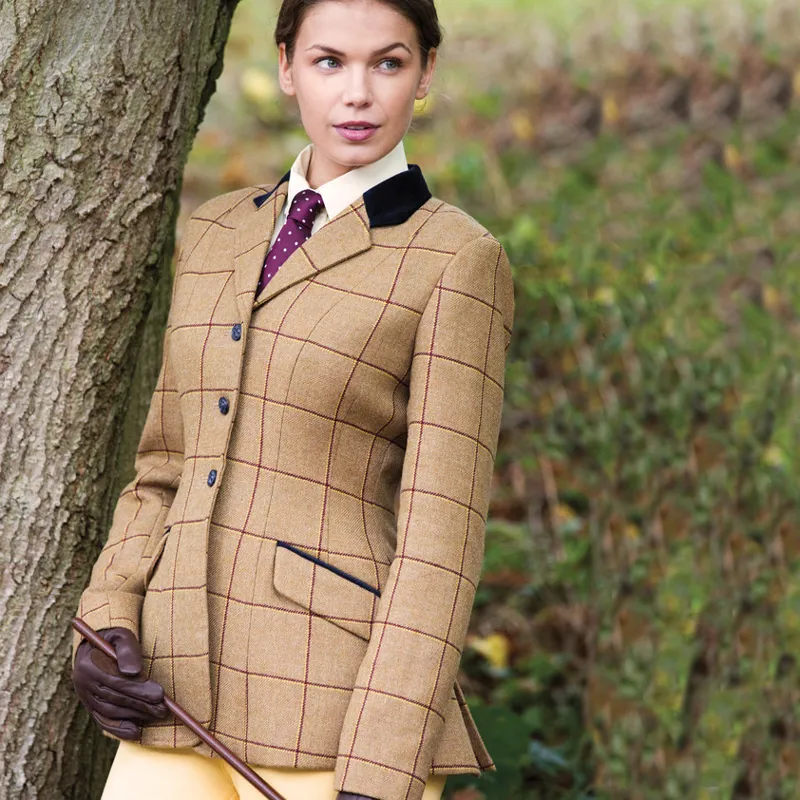 Equetech Wheatley Deluxe Tweed Riding Jacket in Brown-5