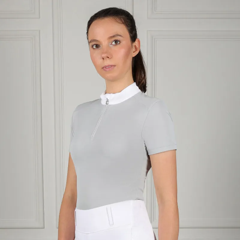 Coldstream Oxnam Competition Show Shirt -  Pearl Grey-4