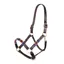 Velociti GARA Leather Polo Headcollar Red/Navy