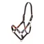Velociti GARA Leather Polo Headcollar Turq/Red/Org/Blu