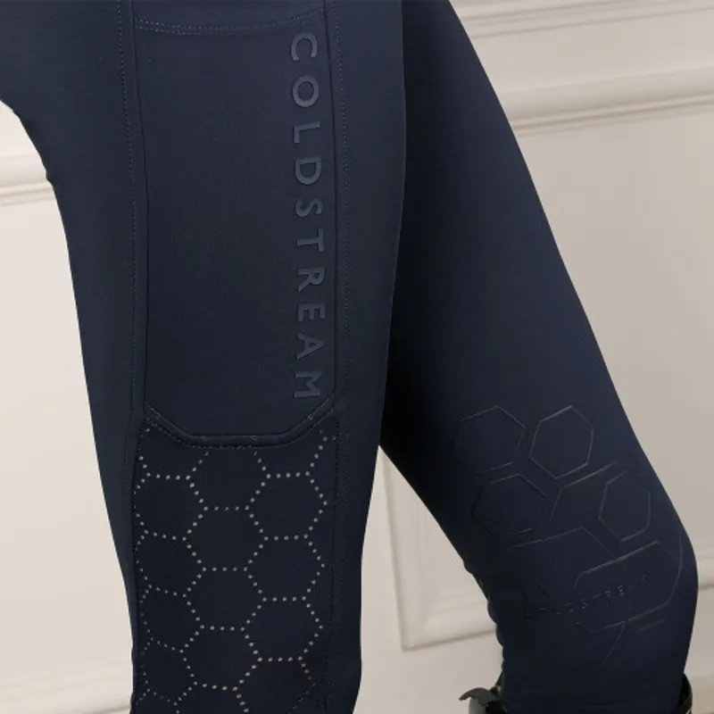 Coldstream Ecclaw Elite Compression Riding Tights in Navy-2